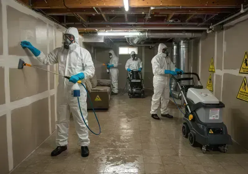 Basement Moisture Removal and Structural Drying process in Wolfe County, KY